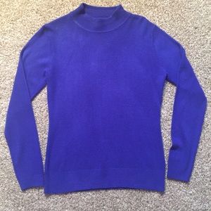 Sag harbor royal blue mock turtleneck S